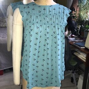 Loft butterfly sleeve blouse